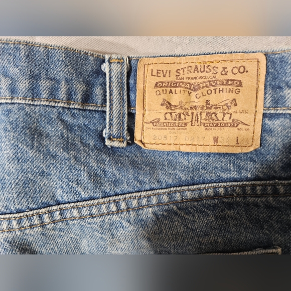 VTG 80s Levi's 517 Orange Tab Jeans Size 34x34 - Picture 9 of 9